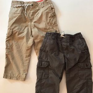 CARTERS 18 month Khaki and Grey Pants